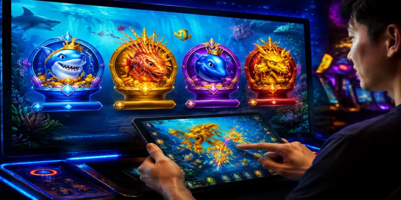 Giao diện phòng game bắn cá jackpot với các mức cược hũ đa dạng tại JUN88
